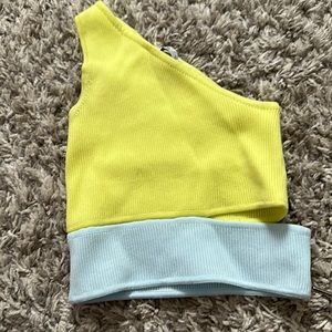 one strap crop top
